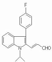 (E)-3-[3'-(4"-fluorophenyl)-1'-(1"-methylethyl)-1H-indole-2"yl] prop-2-enal